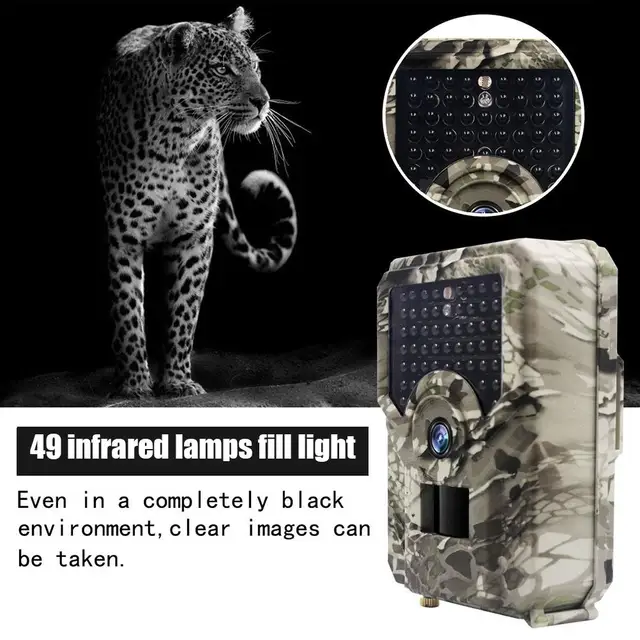 PR200 PRO Infrared Hunting Camera 49PCS 940nm Ir Led Tracking Camera Ip54 Waterproof Wildlife Night Vision Photo Trap Scouting 3