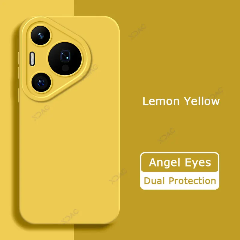 Luxury Angel Eyes Square Liquid Silicone Case Cover - 360° Soft Protective Mobile Phone Bag