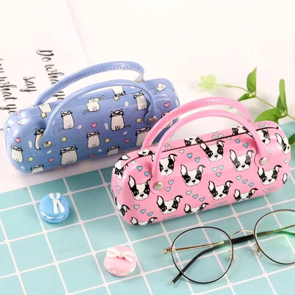 

Cartoon Glasses Case With Handle Eyewear Protector Glasses Organizer New Sunglasses Bag for Portable Girls Kids Fashion