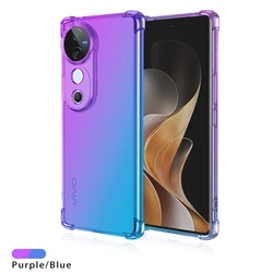 Shockproof Gradient TPU Protective Phone Case Cover for VIVO V30 Pro (Purple Blue)