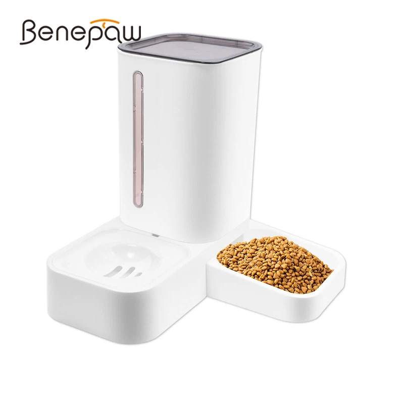 Benepaw Gravity Dog Food Water Bowl Set 2 In 1 Eco friendly Automatic Pet Feeder Water Dispenser