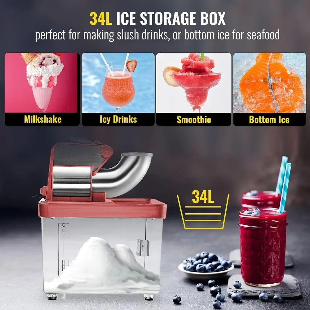 110V Commercial Ice Crusher 440LBS/H 6