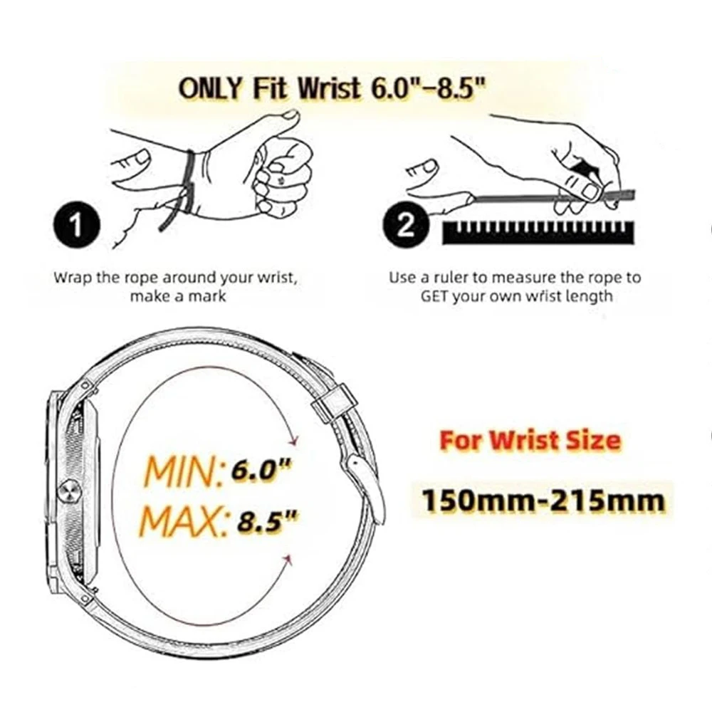 Breathable 22mm Nylon Sport Strap