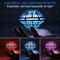 1/2/3/5/10/20PCS Elliptical flying ball boomerang UFO model, gyroscope flying LED 360 ° rotation children toy。Random Color - Image 5