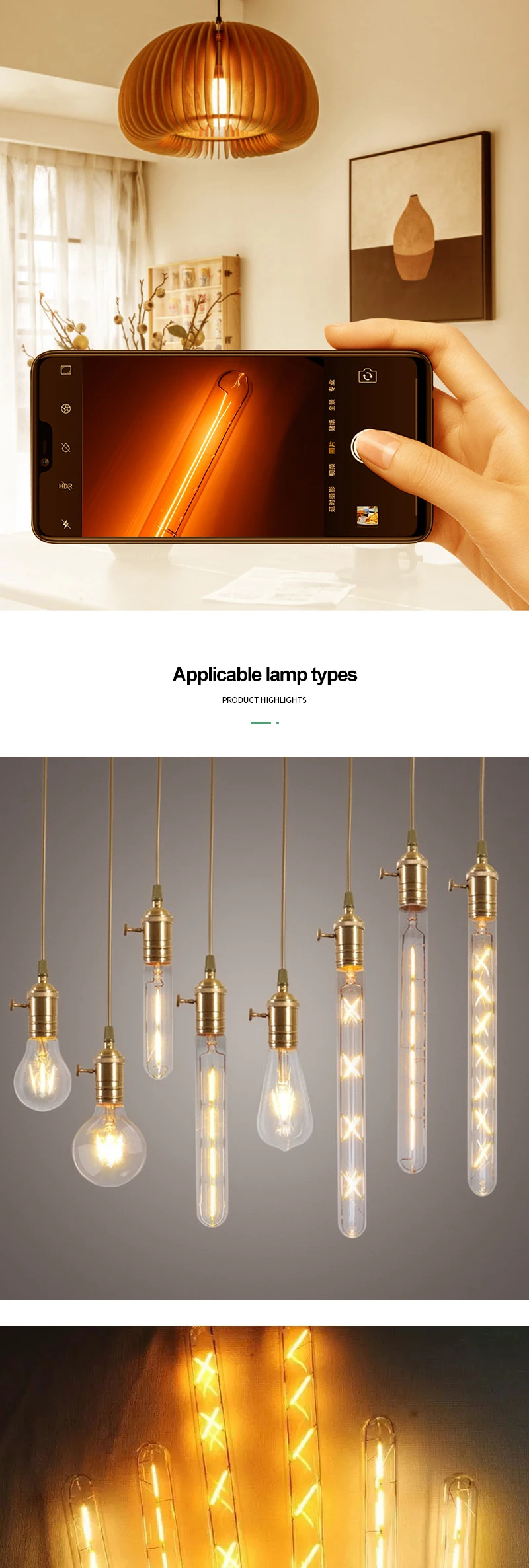 Retro Edison Light Bulb Image 3