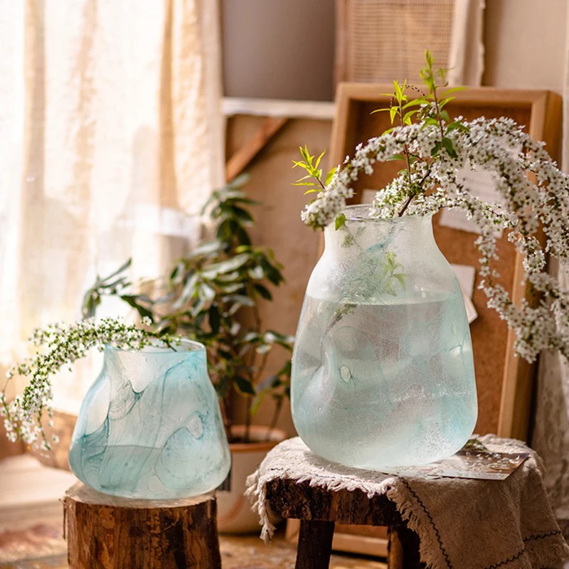 

Hydroponic Glass Vase Flower Aesthetic Luxury Ikebana Modern Small Vase Design Plant Rose Floreros Nordic Home Decor WK50HP