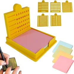 Enhanced Sticky Note Organizer Set with Stencil Templates (With Sticky Notes)