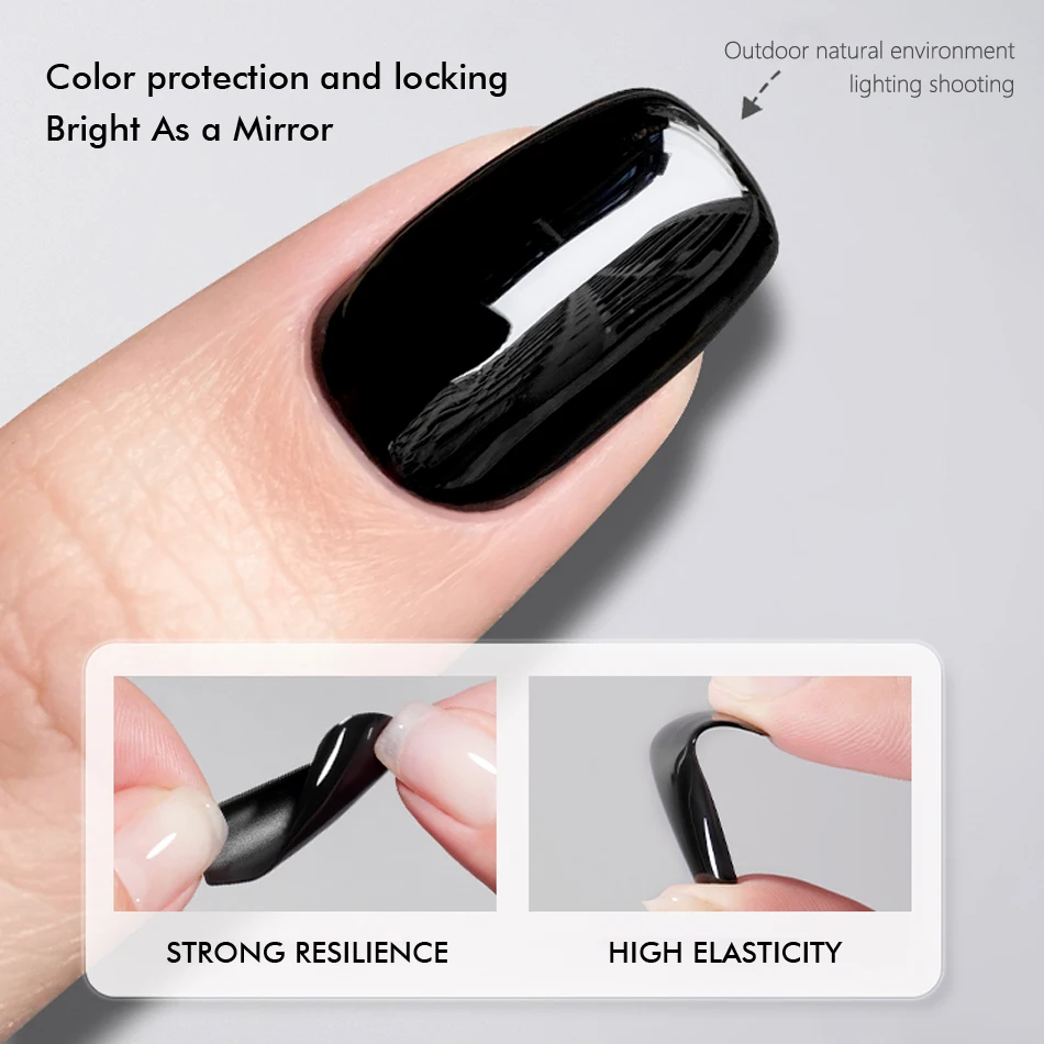 CHUNSHU Titanium Top Coat High-capacity 15ml No Wipe UV Gel Nail Polish Sealing For Manicure Super Shining Professional  Varnish 2