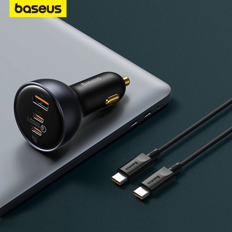 Baseus 160W Car Charger QC 5.0 Quick Charge With USB Dual Type C For