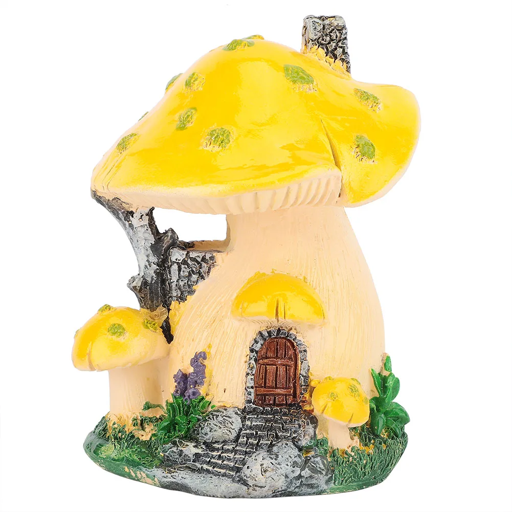 

Creative Mushroom House Sculpture Lawn Garden Art Courtyard Patio Ornaments Decoration