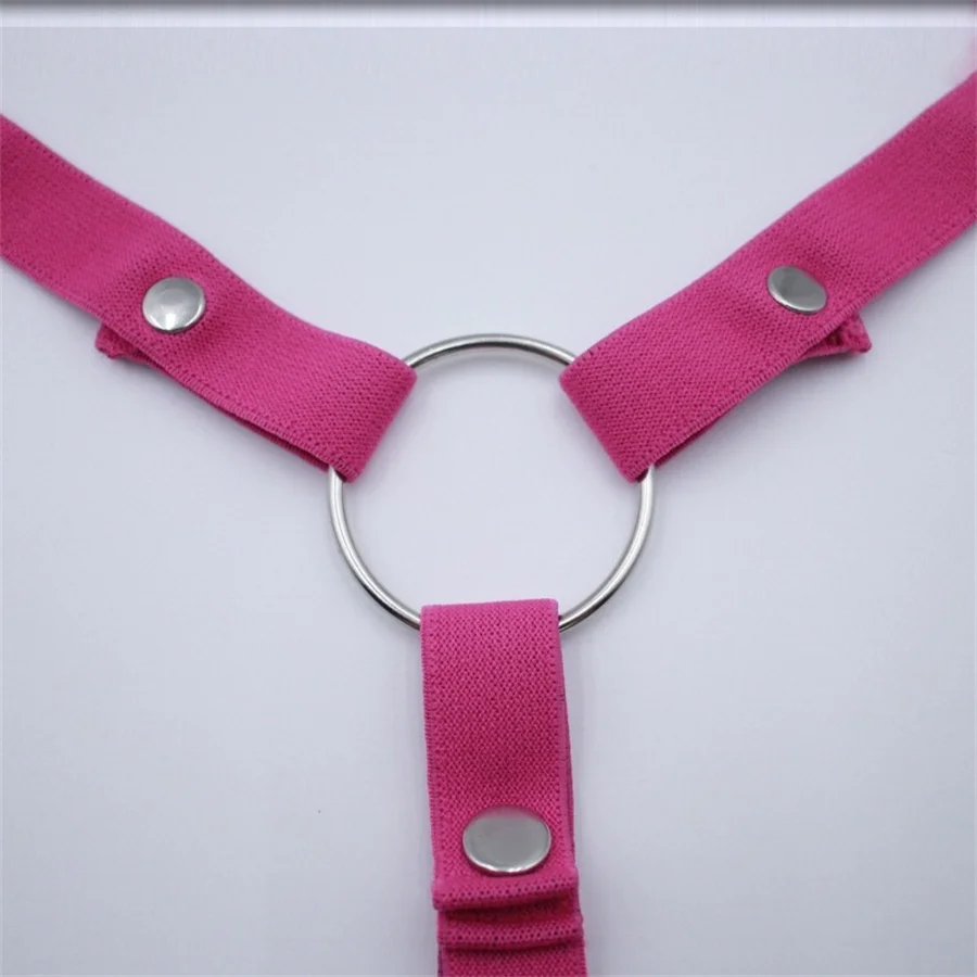 Sex Toys Male Penis Ring Chastity Cage anti-off Device Elastic Band Auxiliary Belt Adjustable Underwear Rope Scrotum Ring
