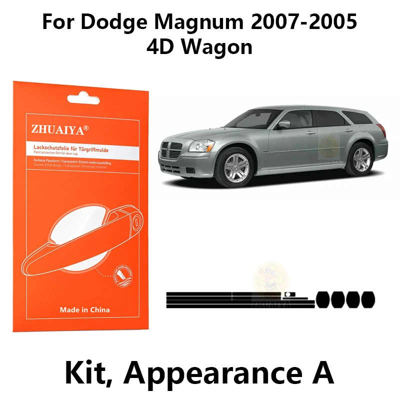 

Защитная пленка ZHUAIYA для красок дверной ручки, ТПУ PPF для Dodge Magnum 2008-2005 4D Wagon