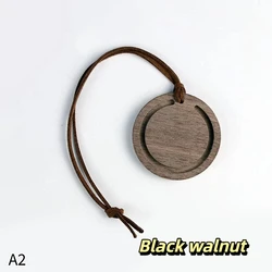 Elegant Wooden Essential Oil Car Diffuser - Minimalist Fragrance Accessory (A2)