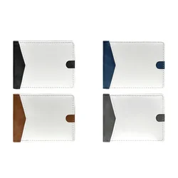 New Design PU Wallet Sublimation Blank Card Holder Foldable Portable Man Women Purses For Heat Transfer Print