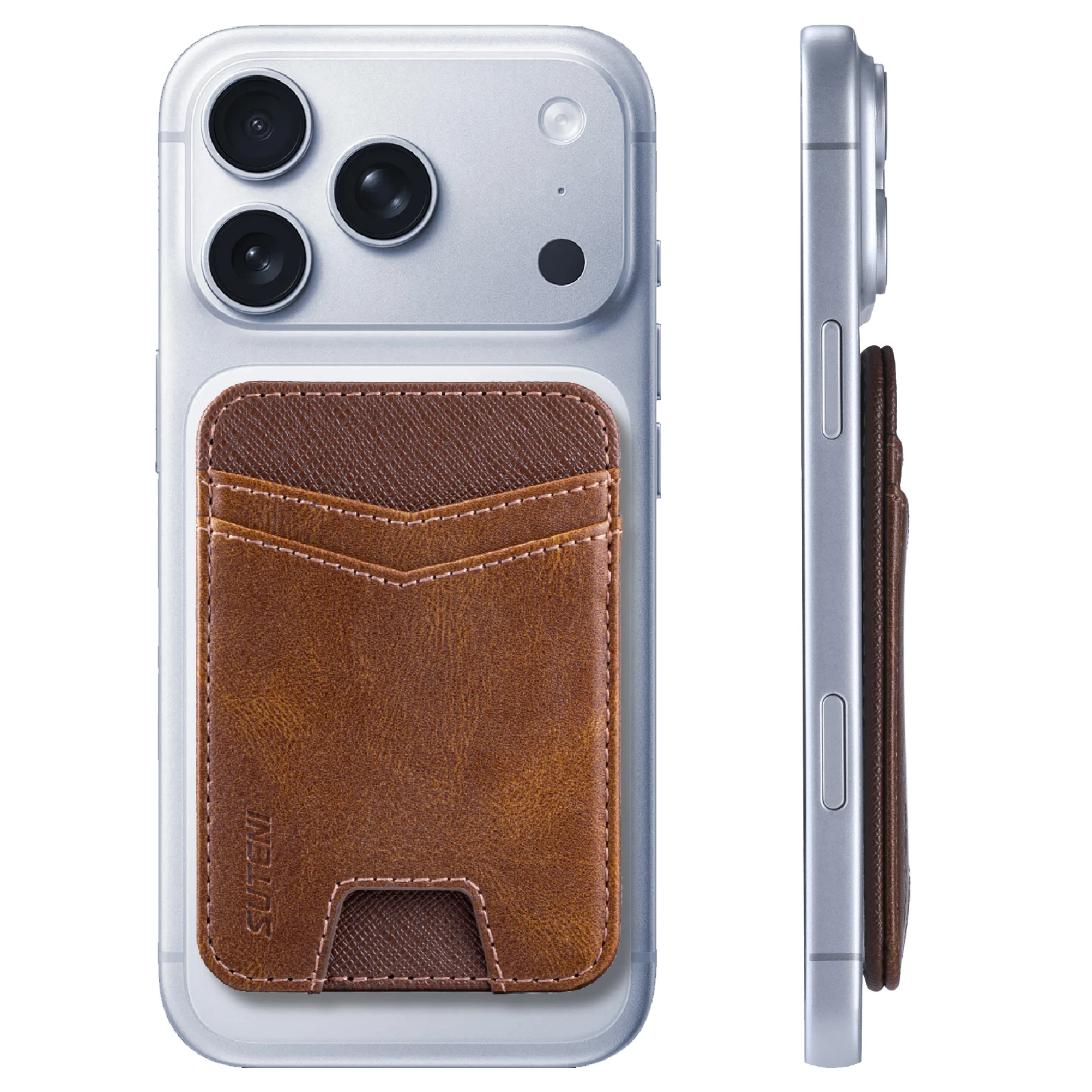 Premium Magnetic Leather Wallet with RFID Protection and Strong Magnet