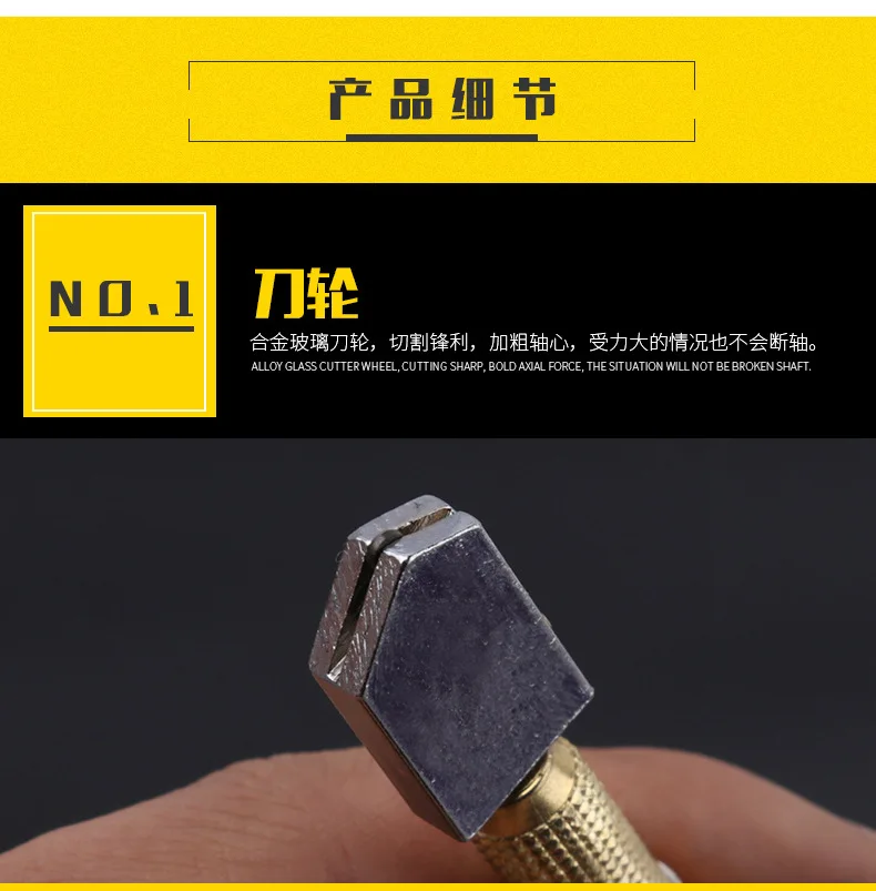 Roller glass knife metal pen holder diamond glass knife cutting tool stained tools cortador de vidrio ferramentas manuais