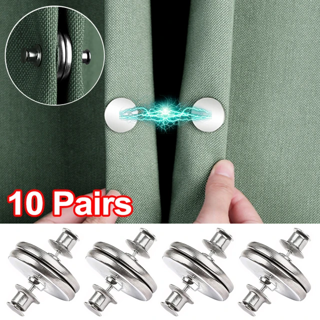 Curtain magnetic closure button strong detachable curtain light leakage  proof counter button magnet light luxury metal button - AliExpress