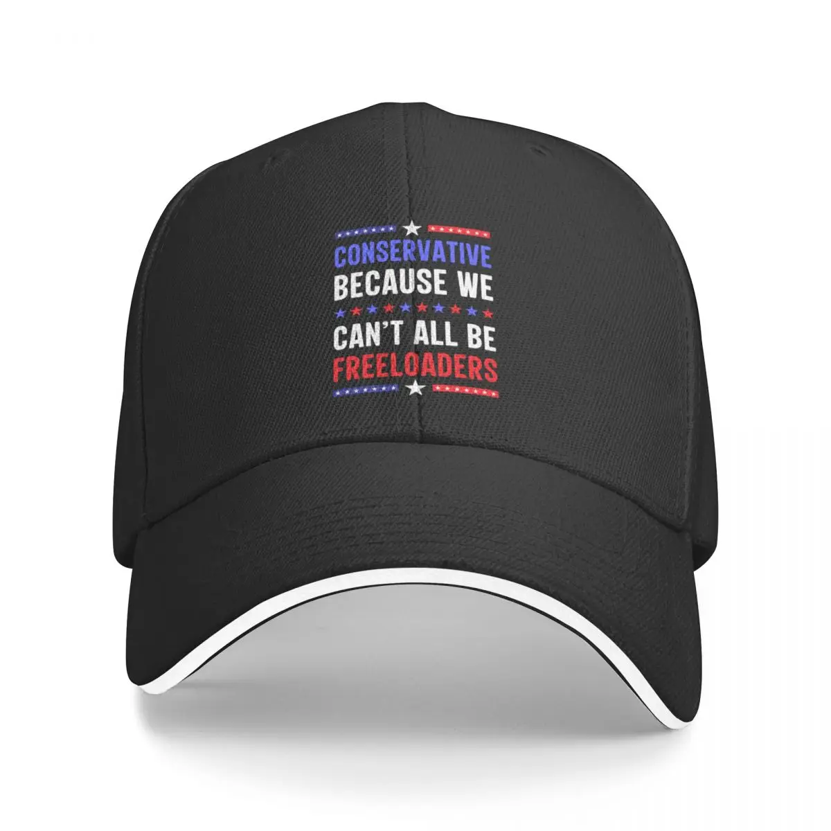 

Conservative Freeloaders Funny Republican Patriot T-shirt design Baseball Cap black Sun Cap Men Luxury Brand Women's