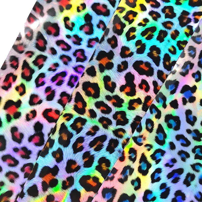 

Faux Leather Sheets PVC Vinyl Film Leopard Decoration for Packaging Decoration Bag DIY Making earings /Hair Bow Ribbon 46*135CM