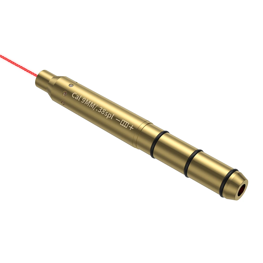 9MM/38SPL Red Laser Boresighter Cartridge Dot Sight Pistol & Rifle Scope Hunting Accessory Training Shoot Sight