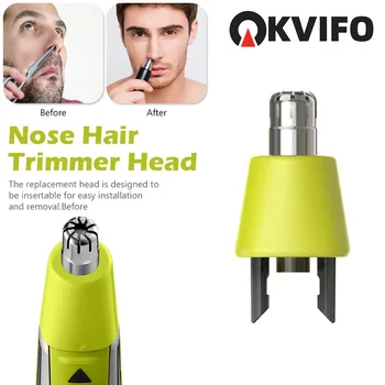 KVIFO 코 헤어 트리머 교체 블레이드 헤드, 필립스 원 블레이드 QP2520 QP2515 QP2630 QP6510 QP6520 QP6530 전기 면도기