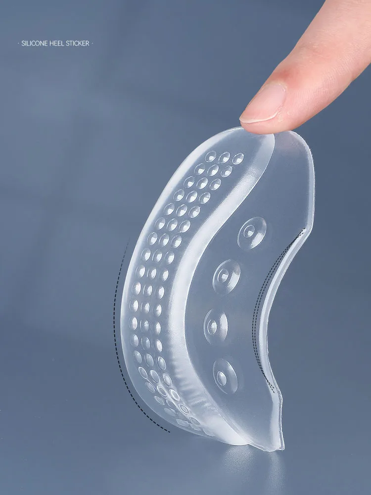 Shoe insoles silicone high heels heel sticker protector sneakers gel inserts heel cups anti-slip adjust size foot pad