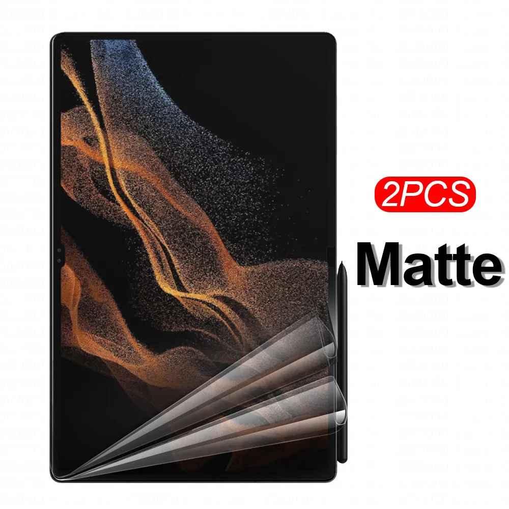 2 Pz/Pacco Proteggi Schermo Per Samsung Galaxy Tab S8 Ultra 14.6 "Tabs8 Plus Tab S 8 Matte Pet Pellicola Antiriflesso