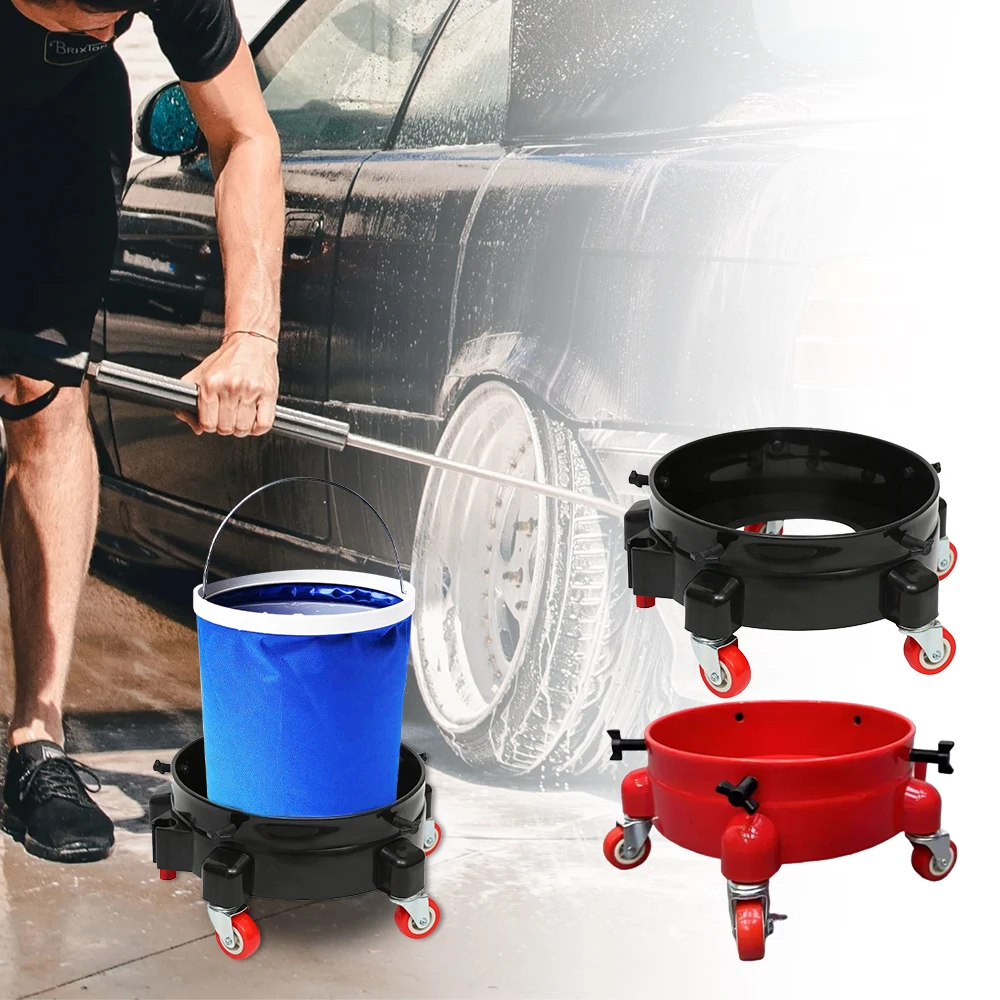 Bucket Dolly with Wheels Rolling Bucket Dolly with 360&deg; Swivel Roller Removable Truck Wheels Storage Tray Heavy Dut rolling bucket dolly