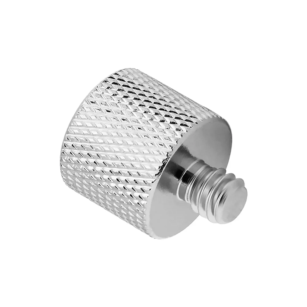 Aluminum Alloy 1/4" Male to 3/8" Female Thread Adapter for Camera Mount Tripod Thread Adapter Conversion Connector Screw Adapter