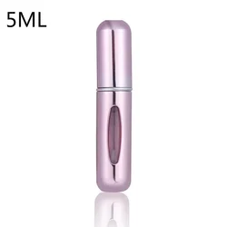 Compact Refillable Travel Perfume Atomizer - Portable 8ml/5ml Spray Bottle (5ml pink)