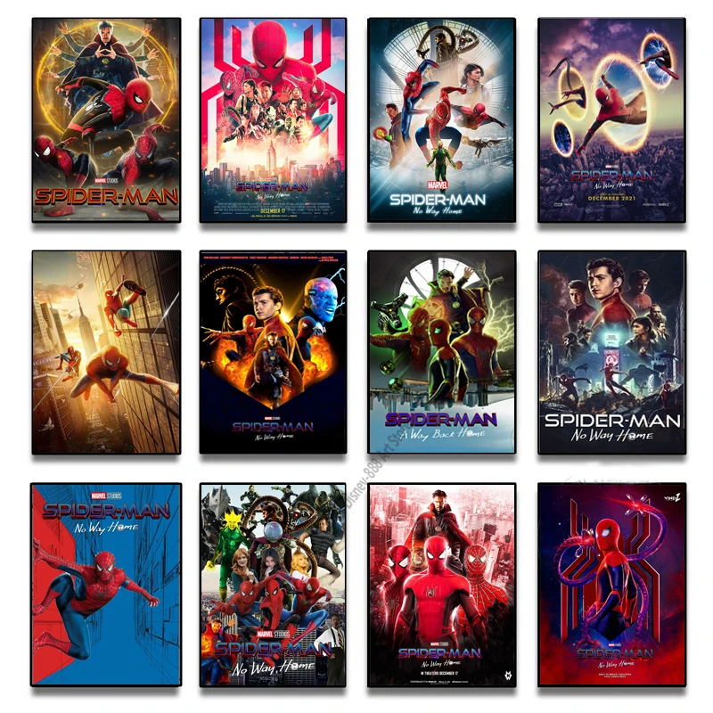 Marvel Spiderman No Way Home Movie, póster de Anime, películas de Disney,  Maxi animación, pintura en lienzo, impresión, decoración de la pared del  hogar, imagen de regalo|Pintura y caligrafía| - AliExpress