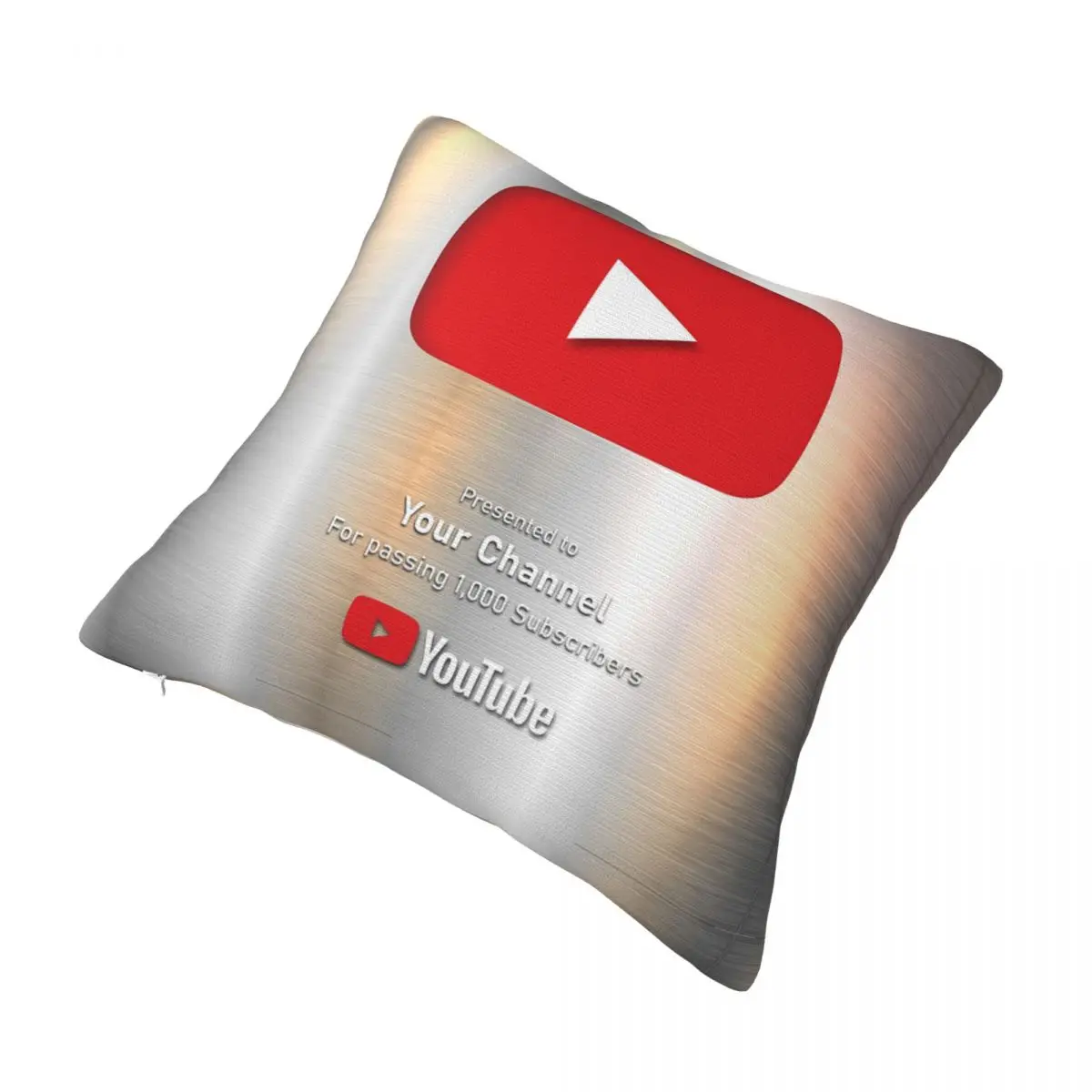 

Send Me A Message Youtube Award Square Pillowcase Polyester Pillow Cover Velvet Cushion Decor Comfort Throw Pillow For Home Room