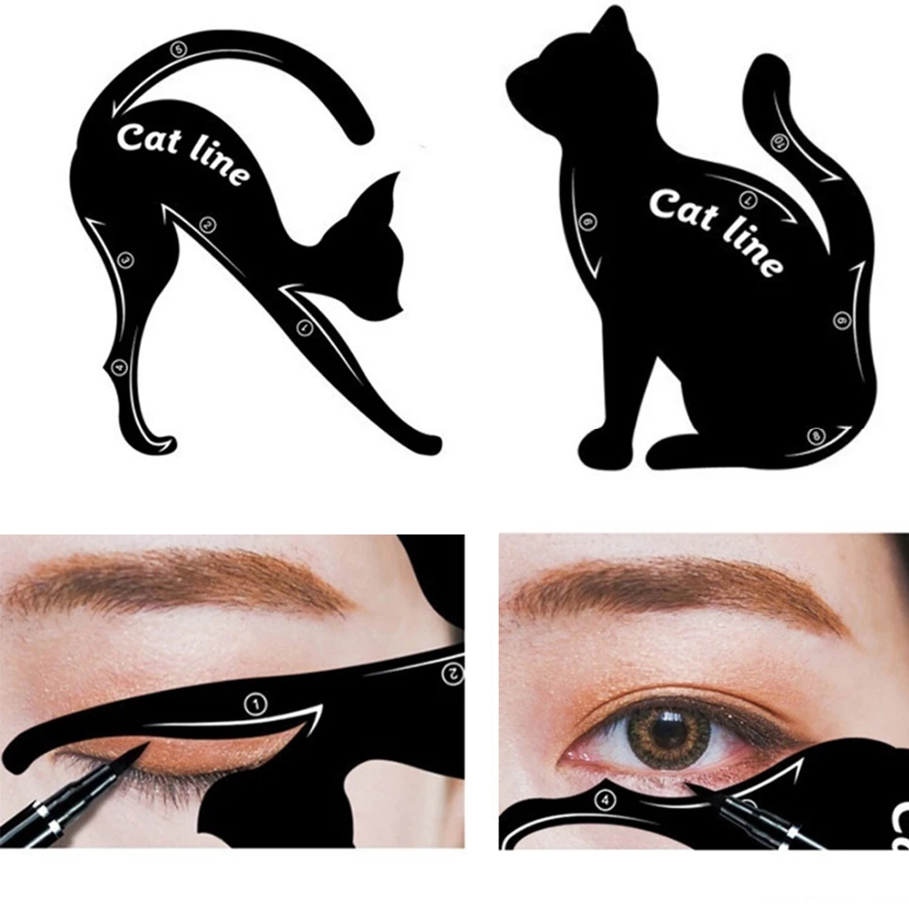 Eyeliner Stencil Tool Big Eye Makeup Tool Black Liquid Eyeliner Cat Eye Liner Stencil