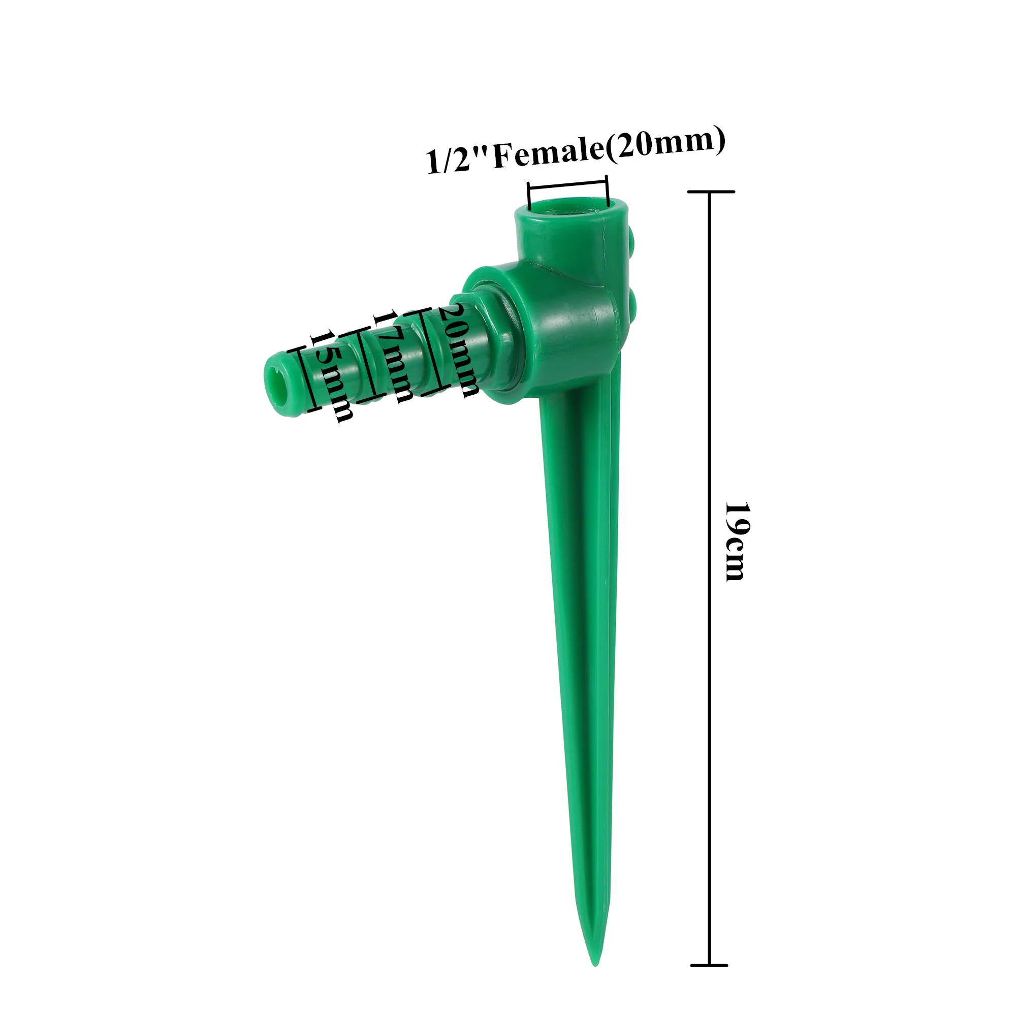 Garden Lawn Rotating Sprinkler 1/2" Male Thread Scattering Nozzle 360 Degree Automatic Rotating Watering Irrigation Sprinklers micro irrigation kit