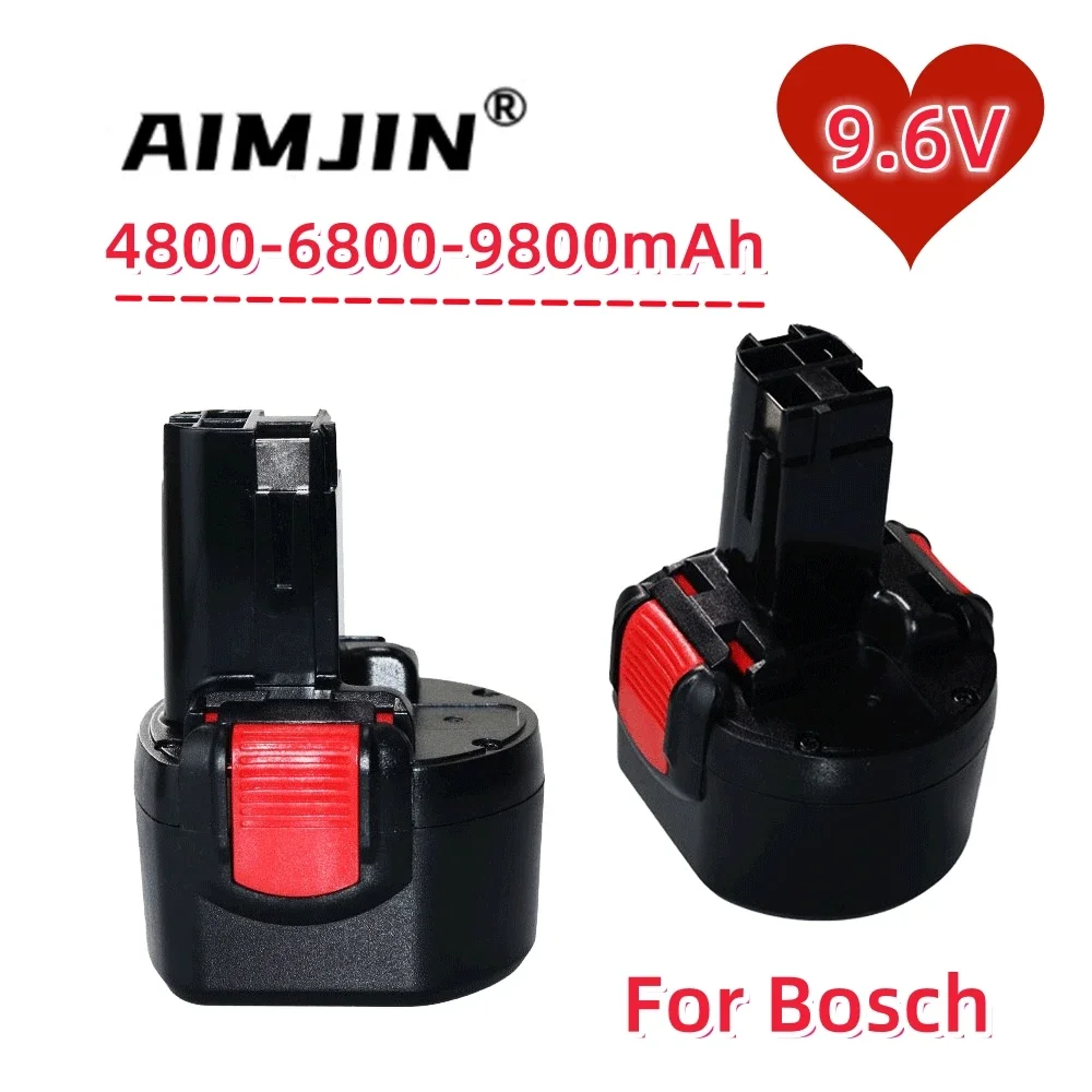 BAT048 9.6V 4800/6800/9800mAh Ni-CD batteria ricaricabile batteria per utensili elettrici per Bosch PSR 960 BH984 BAT048 BAT119