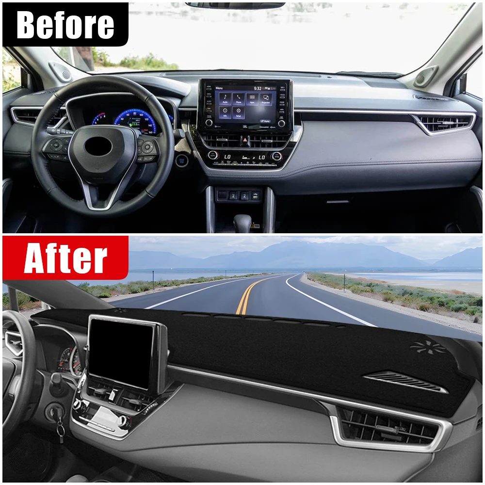 Hybrid Car Dashboard Mat Sun Shade Non-Slip Pad Cover Accessories