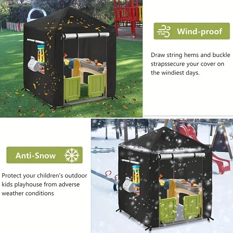Children Outdoor Playroom Cover Children's Outdoor Playroom Dust Cover Sunscreen Waterproof Toy Cover 420D Oxford Cloth Sunshade Cloth Only Sold