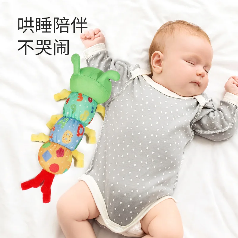 

Montessori Kawaii Stuffed Animal Plush Toys Soft Rattles Baby Development Activity Toys for Babies Sensory Newborn 0 12 Months