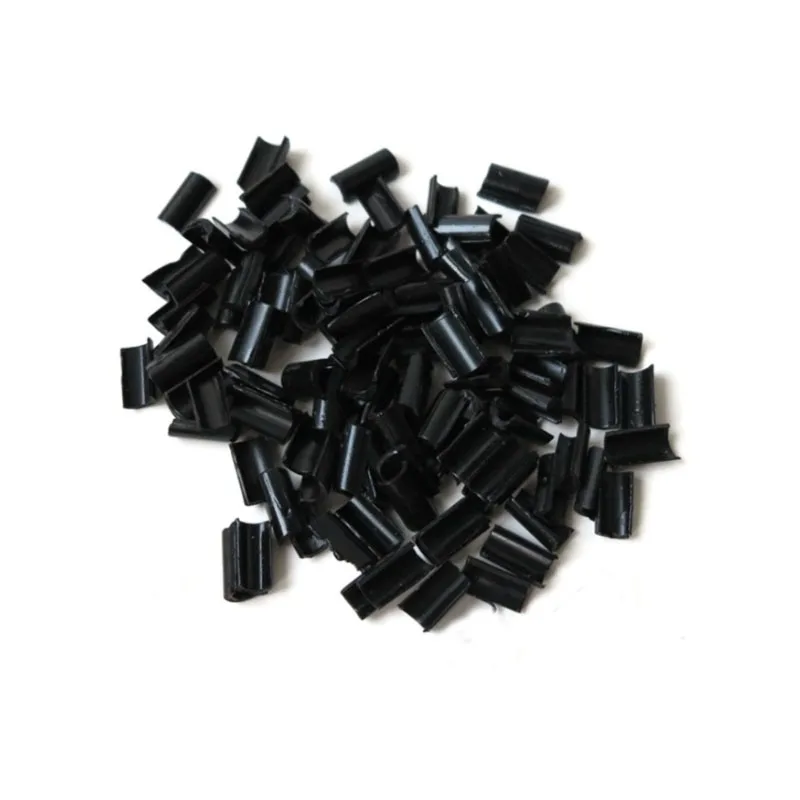 Rebonded Keratin GLue 100pcs Hair Extensions Keratin Bonding Glue Granule Fusion Nail U Tip Rebonds Clear yellowColorblack brown