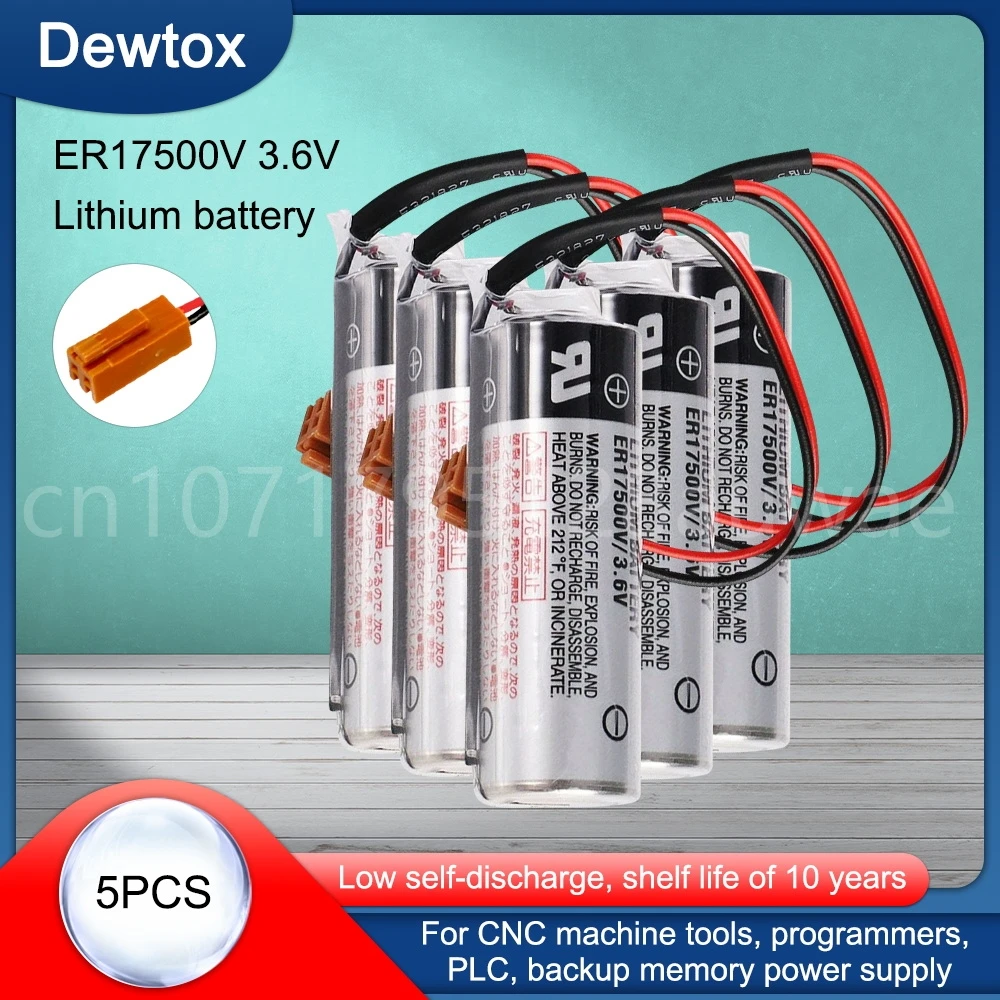 

5 шт. ОРИГИНАЛ 3,6 V 2700mAh ER17500 ER17500V ER 17500V 17500 стандартная коричневая вилка