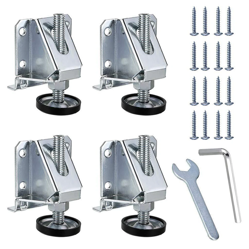 4Pcs Adjustable Furniture Leveler Heavy Duty Furniture Feet Support For