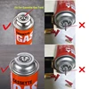 2In1 Reusable Copper Gas Nozzle Adapter & Plastic Butane Refill Head For Dupont Ligne1 L1 Red Cap Lighter Gas Exchange Connector 2