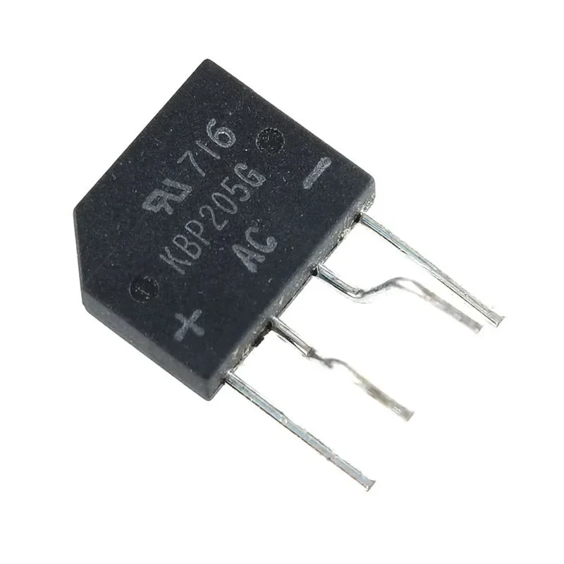 10pcs KBP205G rectifier device in-line KBP205 bridge stack