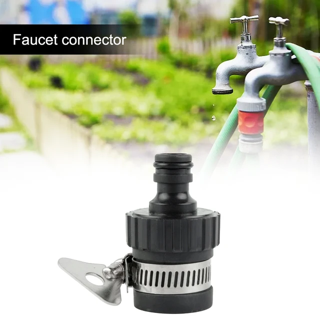 Stainless Steel Clip Tap Connector For Taps Between 18-24mm Quick Connector Water Tap For Gardening Leakage Proof 6