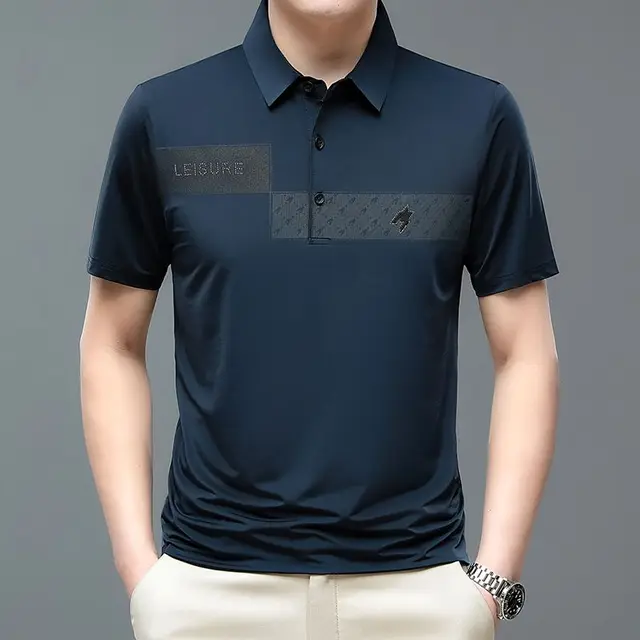 Polo De Manga Corta Para Hombre Camisetas De Póker Con Cuello Vuelto Polo  Rayas