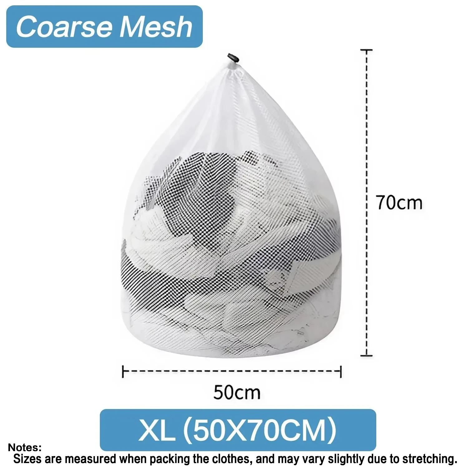Mesh Laundry Bag with Drawstring Closure - Durable and Versatile