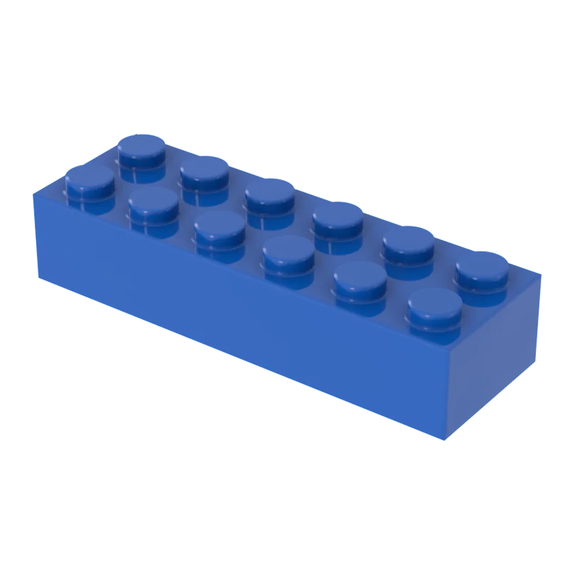 [FunBrick] 10/30/50PCS 2x6 도트 DIY 빌딩 블록 벽돌 교육용 크리에이티브 사이즈 2456 플라스틱과 호환 가능
