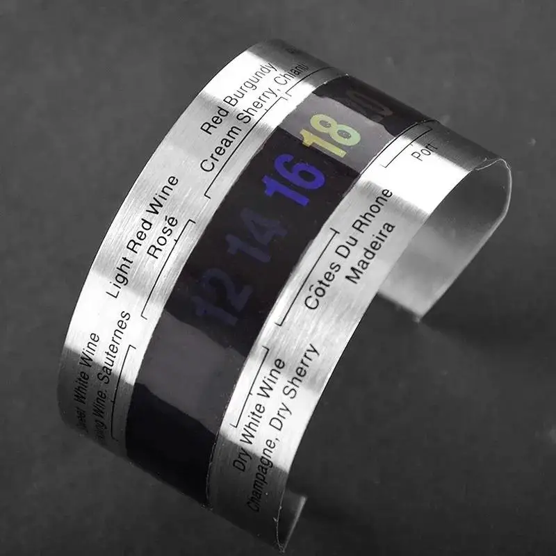 Wine Collar Thermometer Bar Beverage Tool Clever Bottle Snap Thermometer LCD Display Clip Sensor For Champagne Beer Red Wine