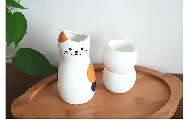 Cute Cat Design Ceramic Sake Set - clHouse & Home