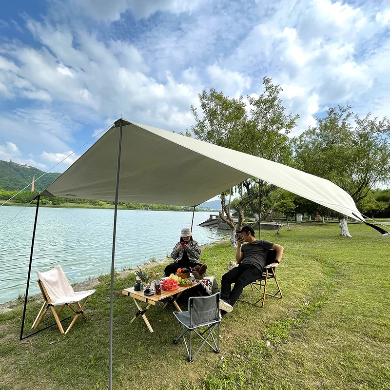 

New Arrival 3-4 Person Portable Rainproof 3*4m/3*5m Camping Teng Sunscreen Sunshade Tarp Gazebo Sun Shelter